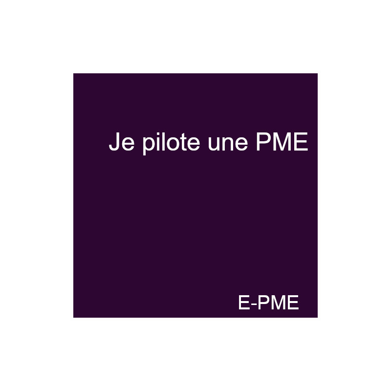 GPME1 - Je pilote une PME