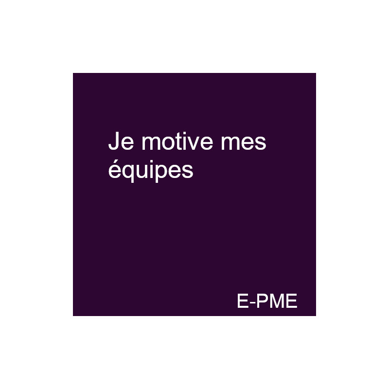 GPME2 - Je motive mon équipe