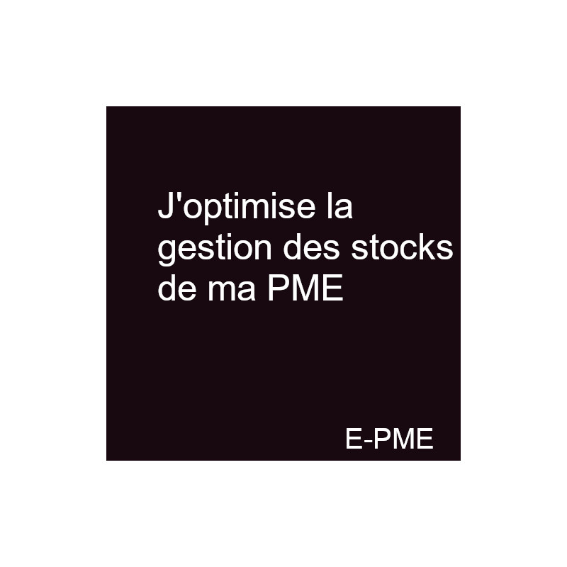 GPME3 - J'optimise la gestion des stocks