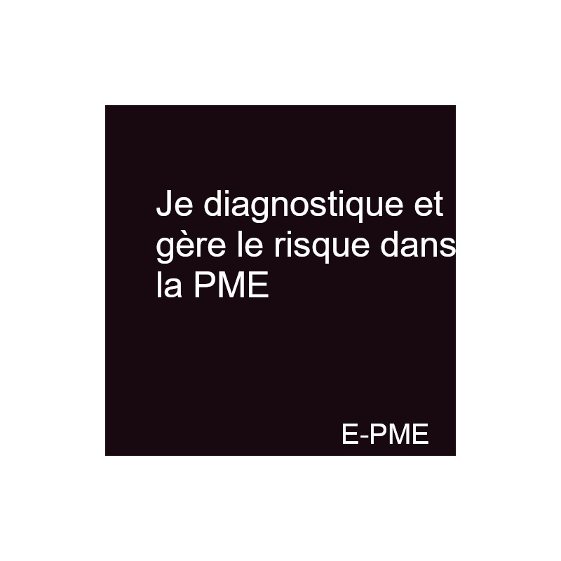 GPME12 - Je diagnostique et gère le risque dans la PME