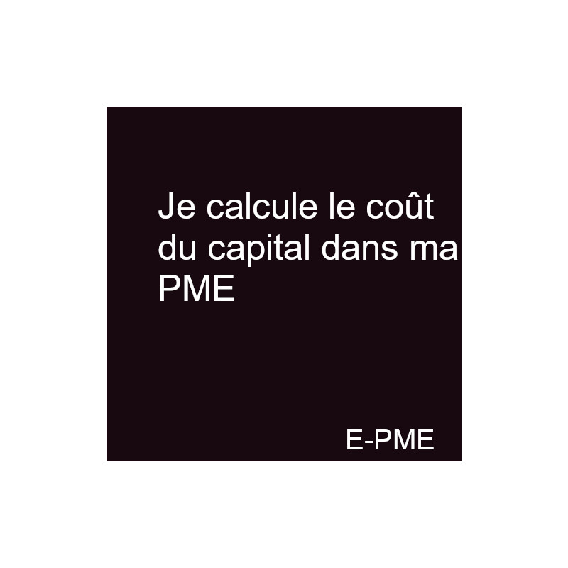 GPME13 - Je calcule le coût du capital dans ma PME