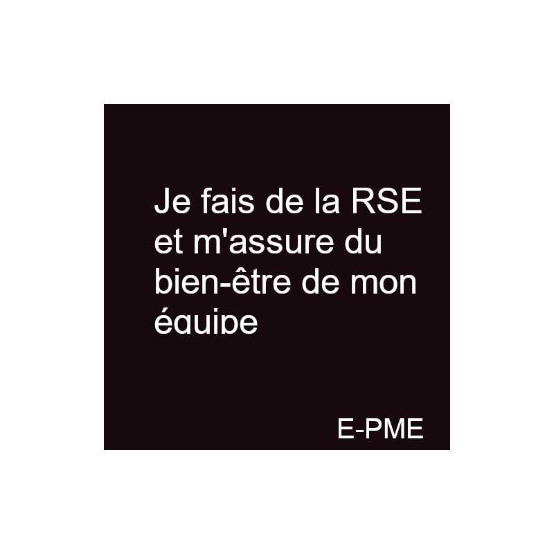 GPME16 -Je fais de la RSE et m'assure du bien-être de mon équipe