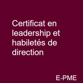 Certificat en leadership et habiletés de direction
